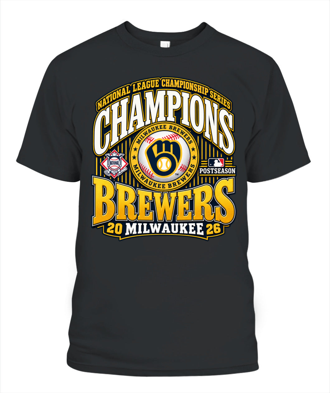 Milwaukee Brewers NLCS Champions Shirt Unisex T-Shirt Black