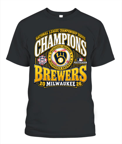 Milwaukee Brewers NLCS Champions Shirt Unisex T-Shirt Black