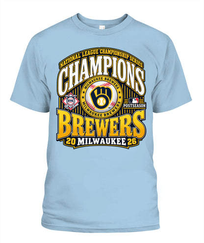 Milwaukee Brewers NLCS Champions Shirt Unisex T-Shirt Light Blue