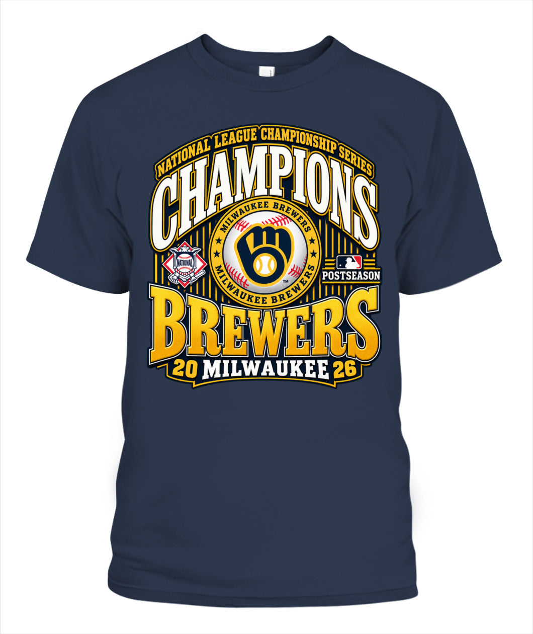 Milwaukee Brewers NLCS Champions Shirt Unisex T-Shirt Navy