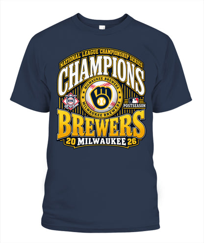 Milwaukee Brewers NLCS Champions Shirt Unisex T-Shirt Navy