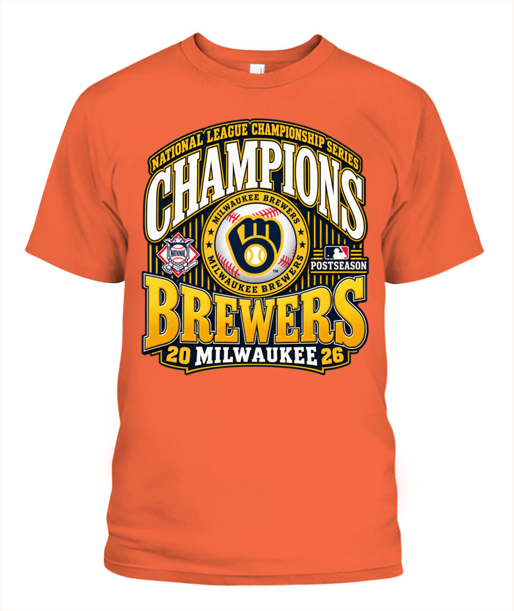 Milwaukee Brewers NLCS Champions Shirt Unisex T-Shirt Orange
