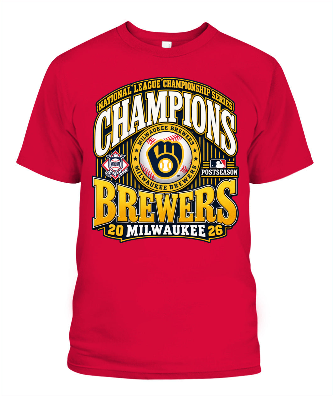 Milwaukee Brewers NLCS Champions Shirt Unisex T-Shirt Red
