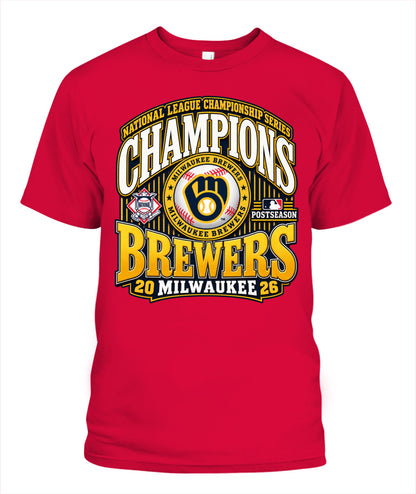 Milwaukee Brewers NLCS Champions Shirt Unisex T-Shirt Red