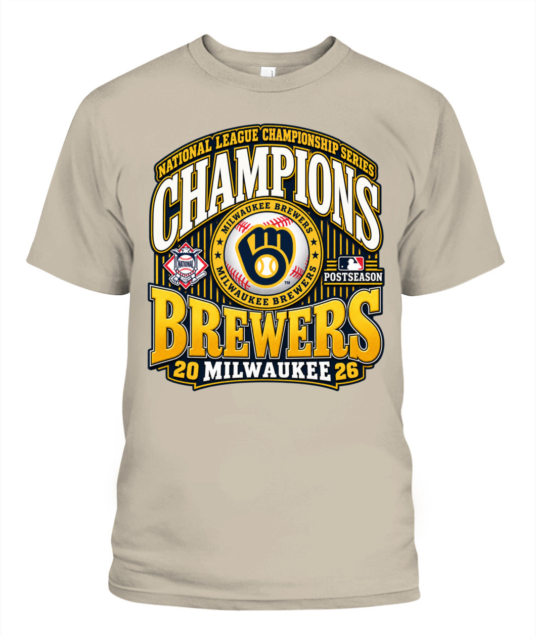 Milwaukee Brewers NLCS Champions Shirt Unisex T-Shirt Sand