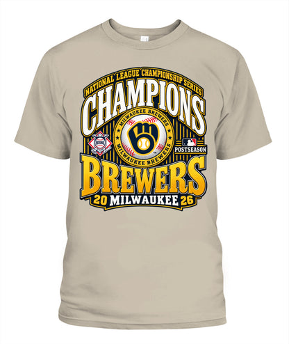 Milwaukee Brewers NLCS Champions Shirt Unisex T-Shirt Sand