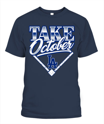 Take October LA Shirt Unisex T-Shirt Navy