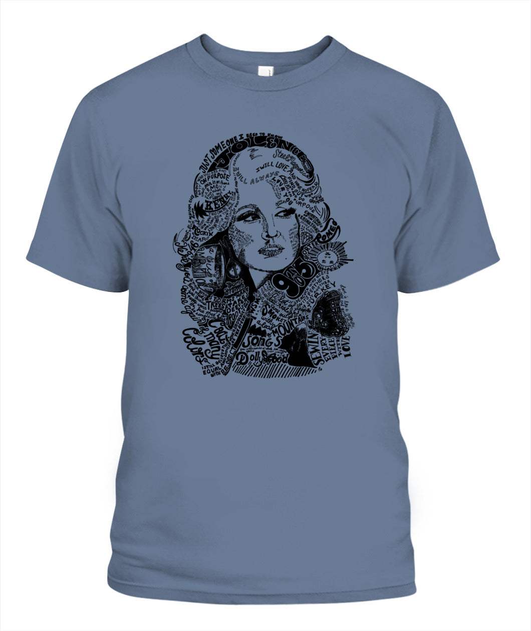 Dolly Parton Immortal Songs Shirt Unisex T-Shirt Blue Jean
