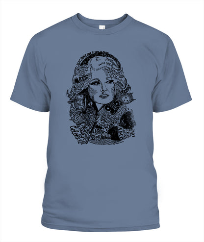 Dolly Parton Immortal Songs Shirt Unisex T-Shirt Blue Jean