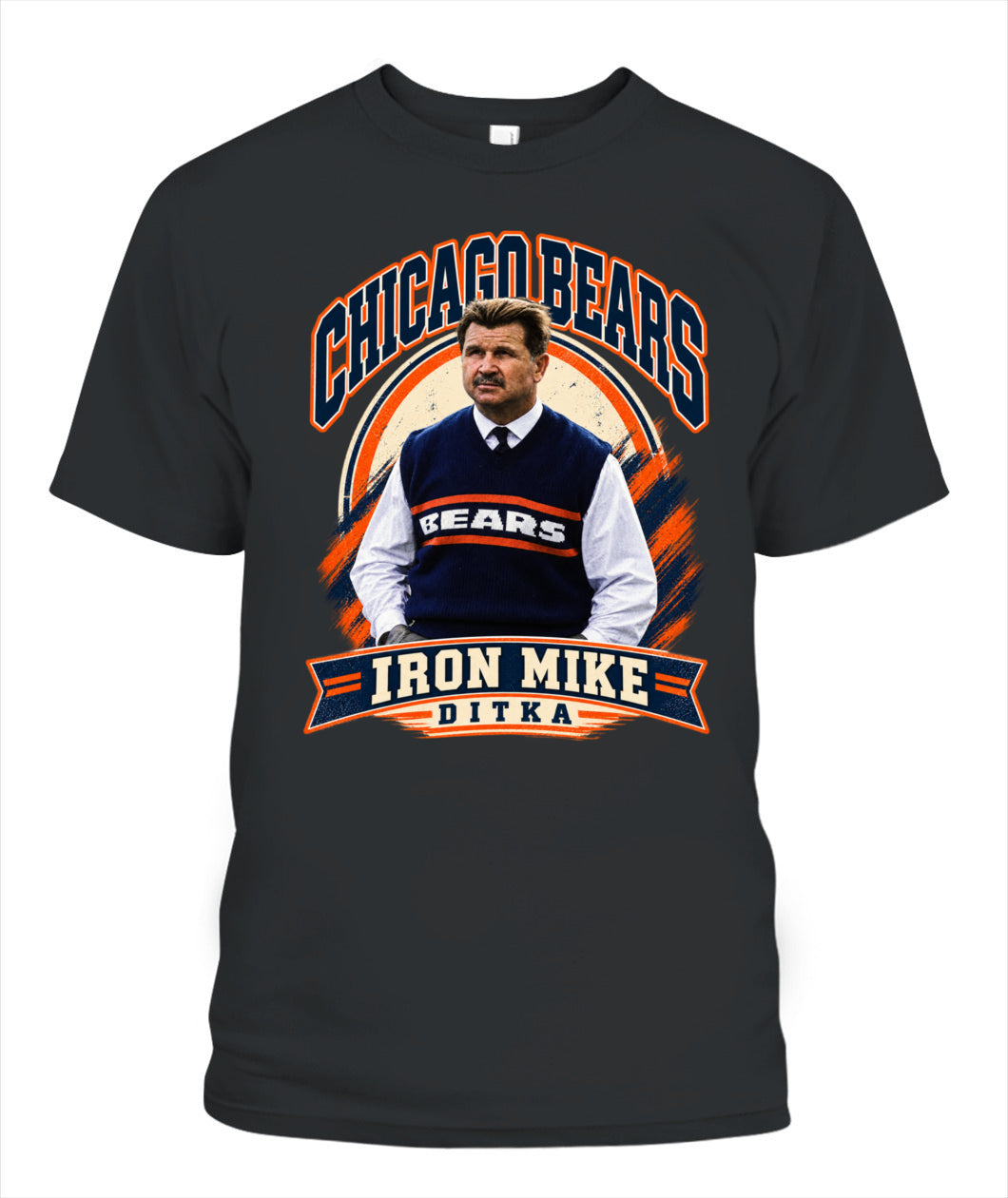 Iron Mike Ditka Shirt Unisex T-Shirt Black Apparel