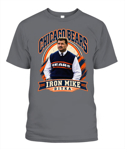 Iron Mike Ditka Shirt Unisex T-Shirt Charcoal Apparel