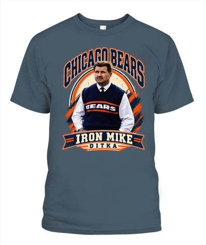 Iron Mike Ditka Shirt Unisex T-Shirt Dark Heather Apparel