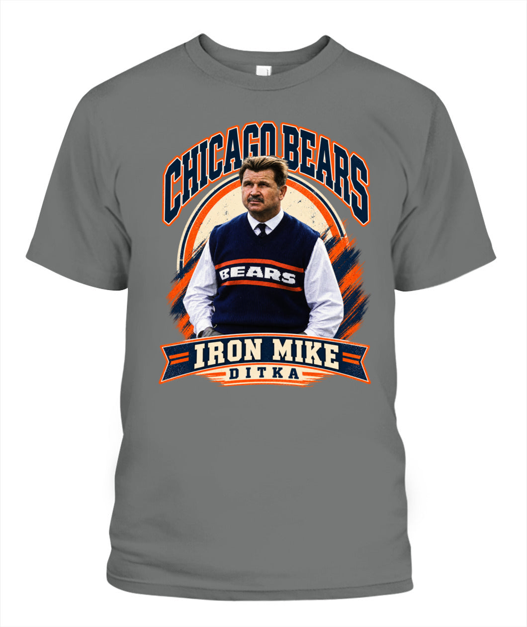 Iron Mike Ditka Shirt Unisex T-Shirt Graphite Heather Apparel