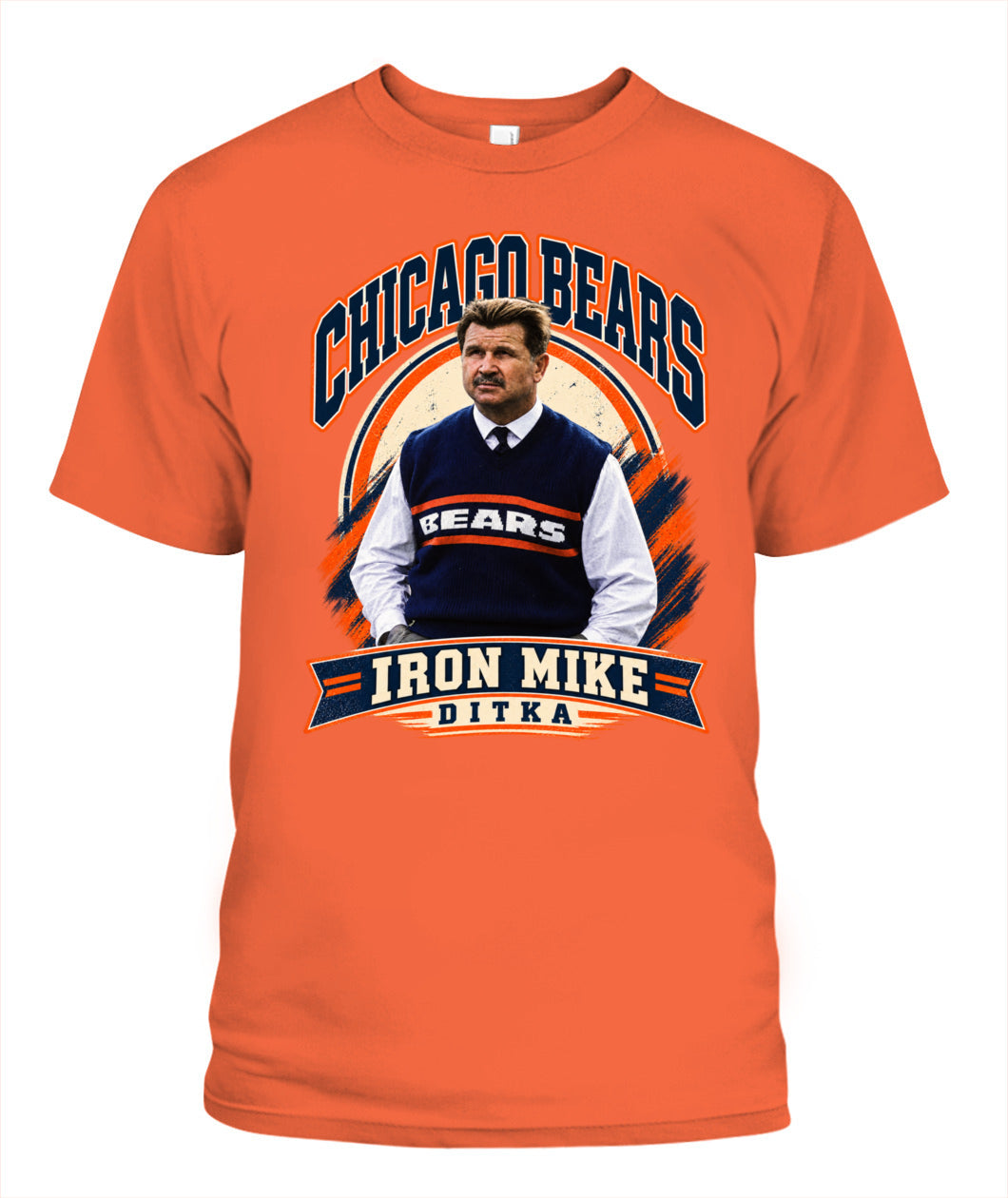 Iron Mike Ditka Shirt Unisex T-Shirt Orange Apparel