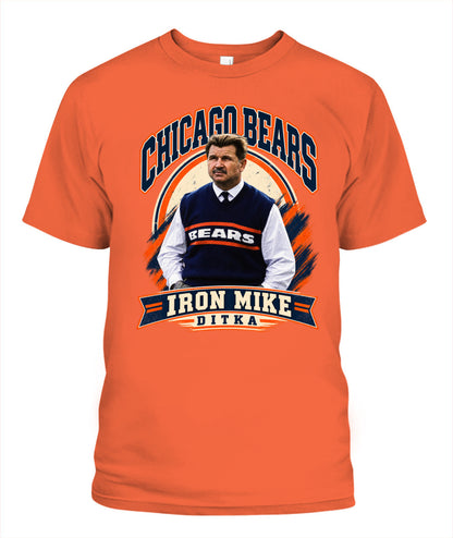 Iron Mike Ditka Shirt Unisex T-Shirt Orange Apparel