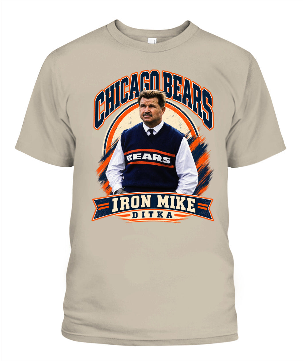 Iron Mike Ditka Shirt Unisex T-Shirt Sand Apparel