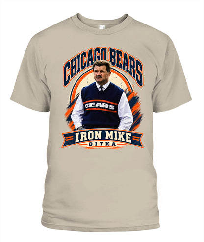 Iron Mike Ditka Shirt Unisex T-Shirt Sand Apparel