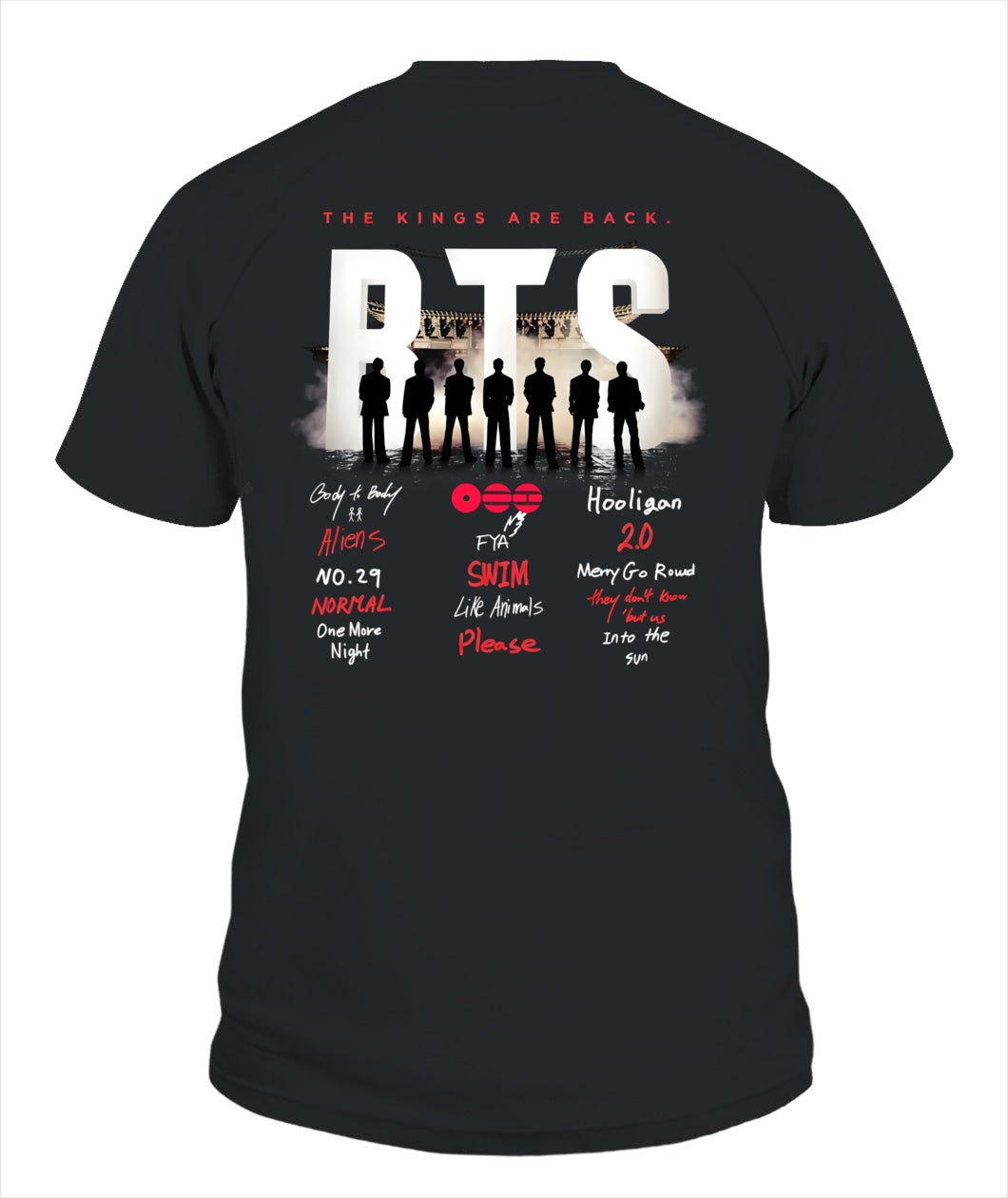 BurgerPrints [Double Sided] Arirang Tracklist V-Neck Shirt