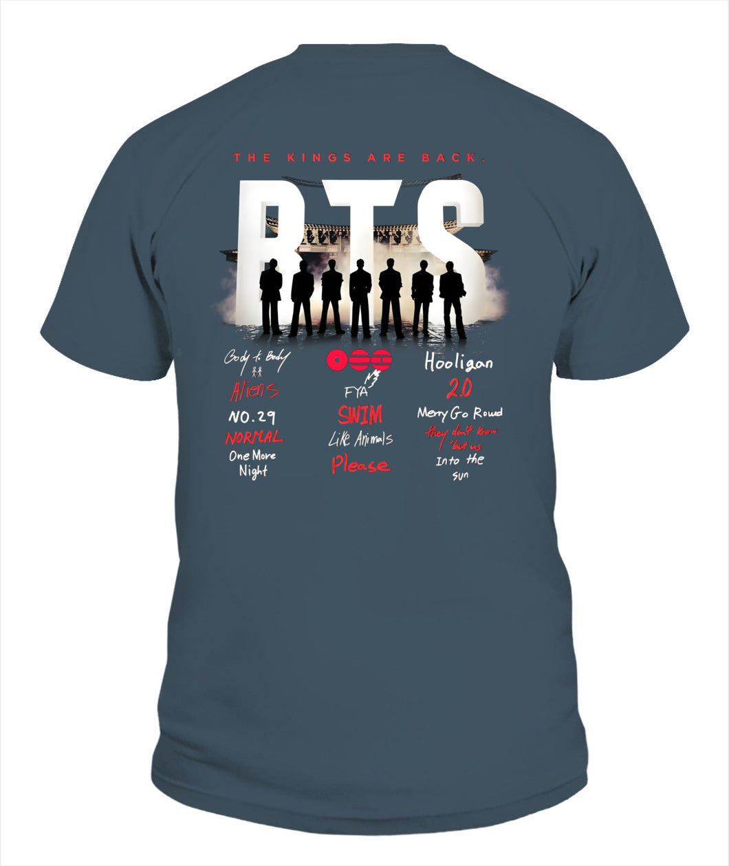 BurgerPrints [Double Sided] Arirang Tracklist V-Neck Shirt