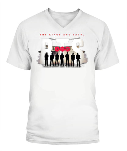 BurgerPrints [Double Sided] Arirang Tracklist V-Neck Shirt Unisex V-Neck T-Shirt White