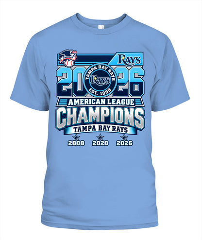 Rays ACLS Champions Dates Shirt Unisex T-Shirt Carolina Blue