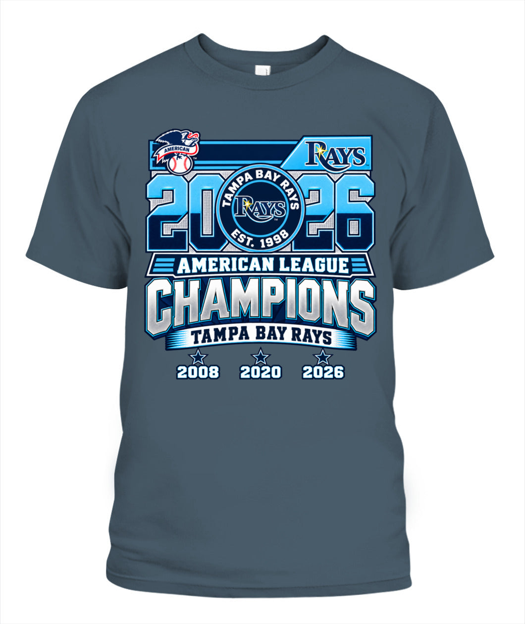 Rays ACLS Champions Dates Shirt Unisex T-Shirt Dark Heather