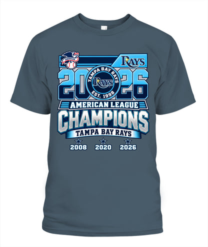 Rays ACLS Champions Dates Shirt Unisex T-Shirt Dark Heather