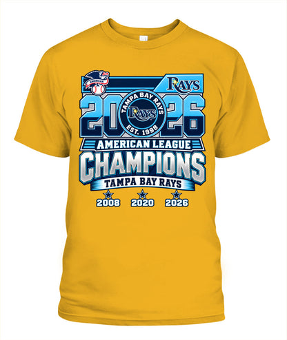 Rays ACLS Champions Dates Shirt Unisex T-Shirt Gold