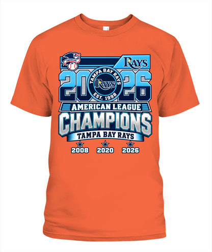 Rays ACLS Champions Dates Shirt Unisex T-Shirt Orange