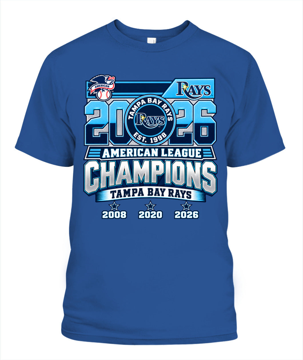 Rays ACLS Champions Dates Shirt Unisex T-Shirt Royal