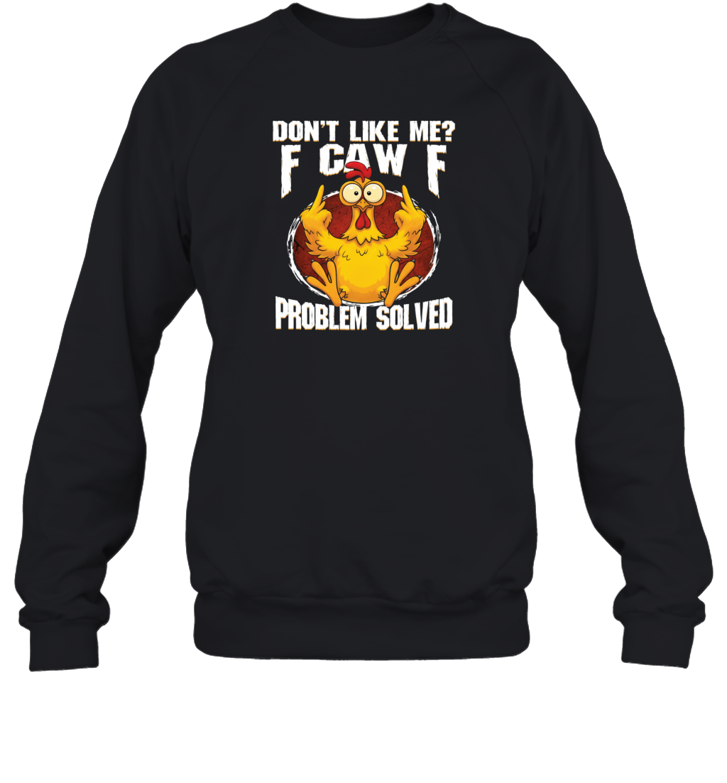 WarningPrint F Caw F Chicken Sweatshirt Black