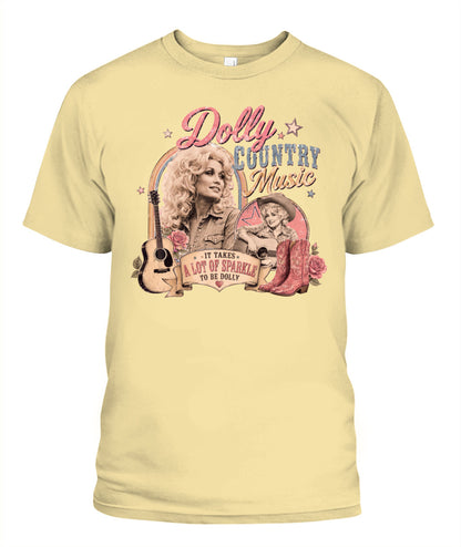 Country Music Dolly Shirt Unisex T-Shirt Butter