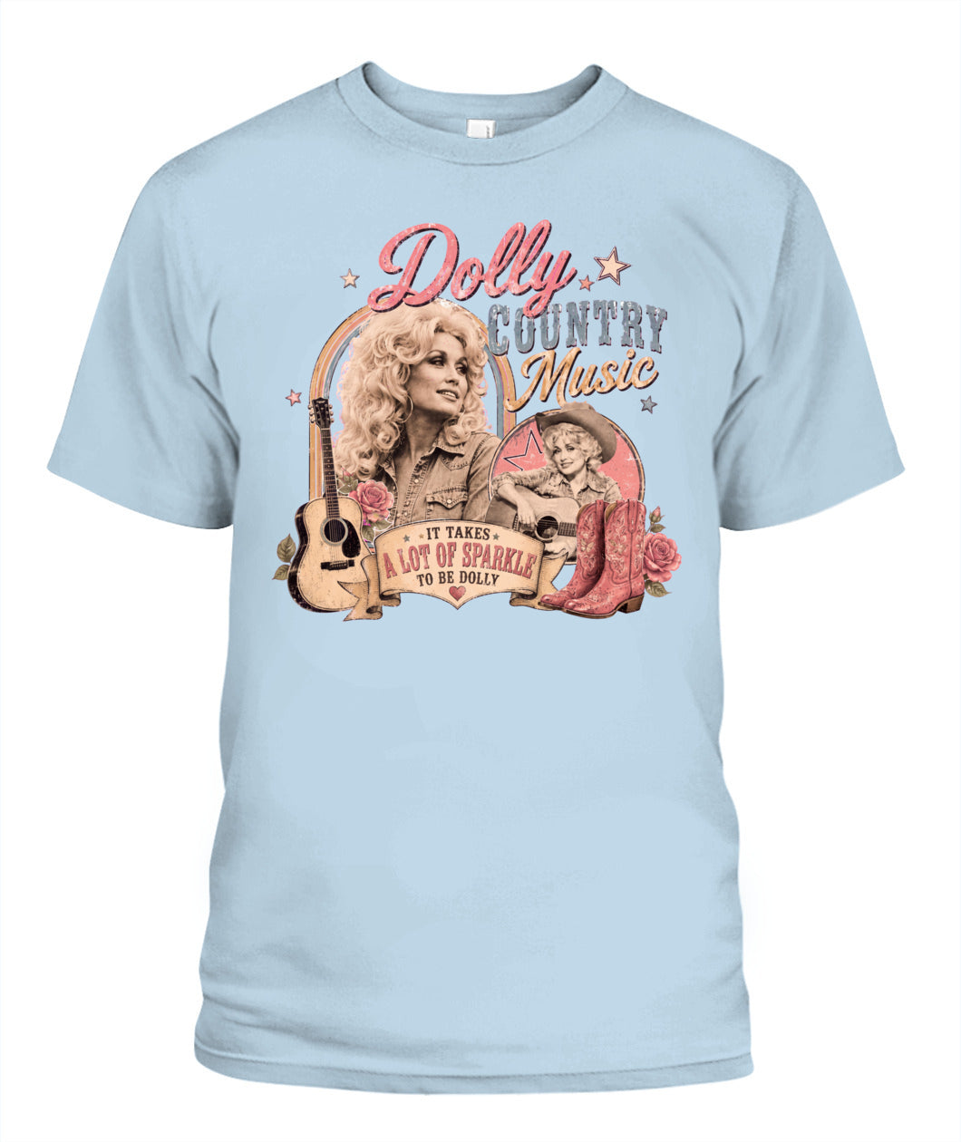 Country Music Dolly Shirt Unisex T-Shirt Chambray