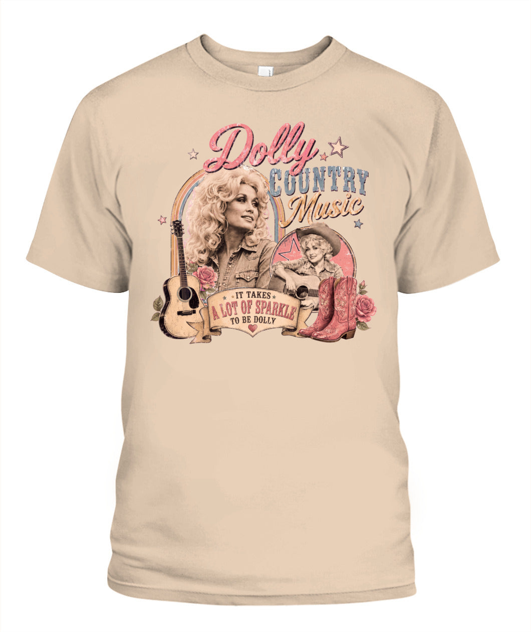 Country Music Dolly Shirt Unisex T-Shirt Ivory