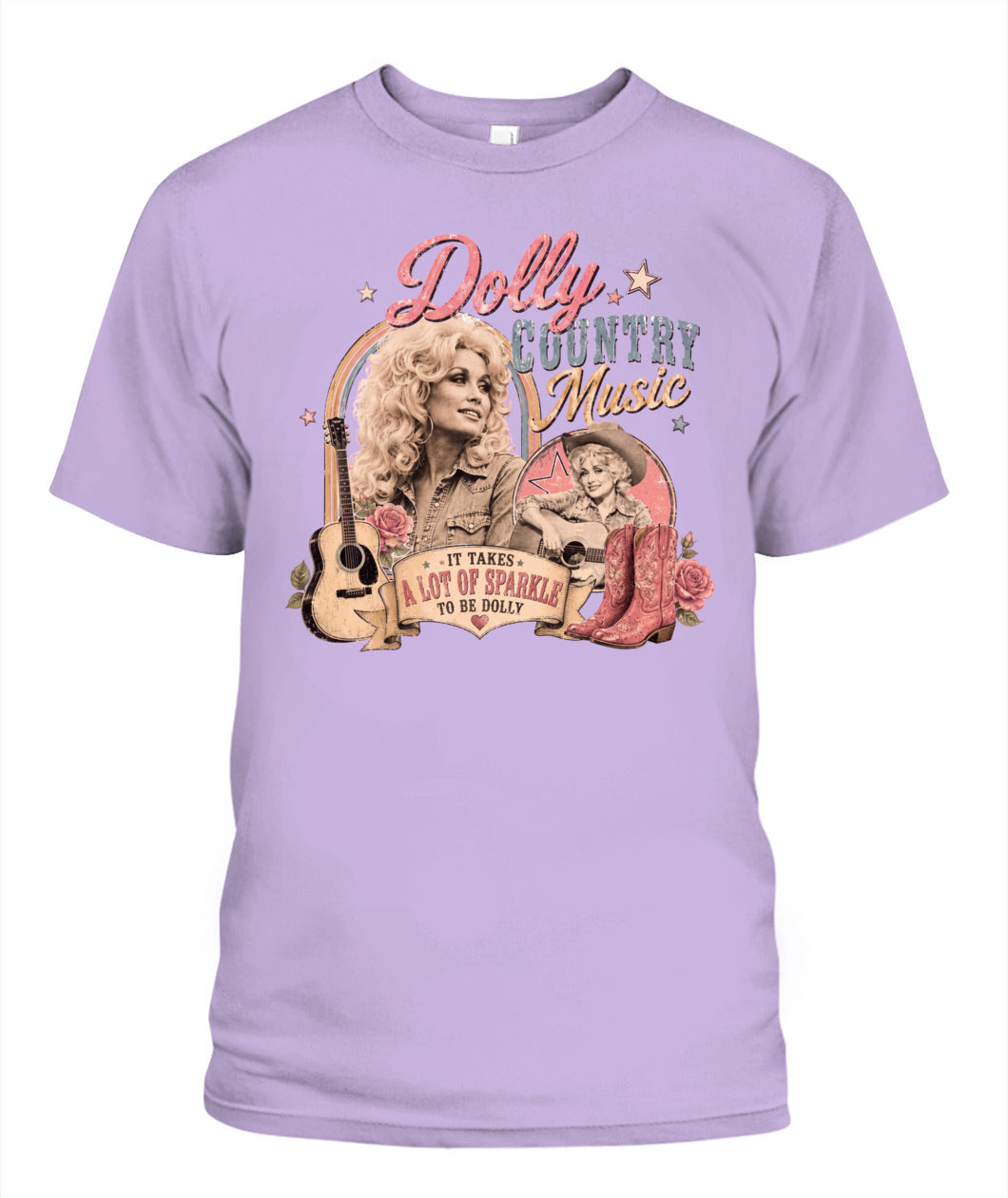Country Music Dolly Shirt Unisex T-Shirt Orchid