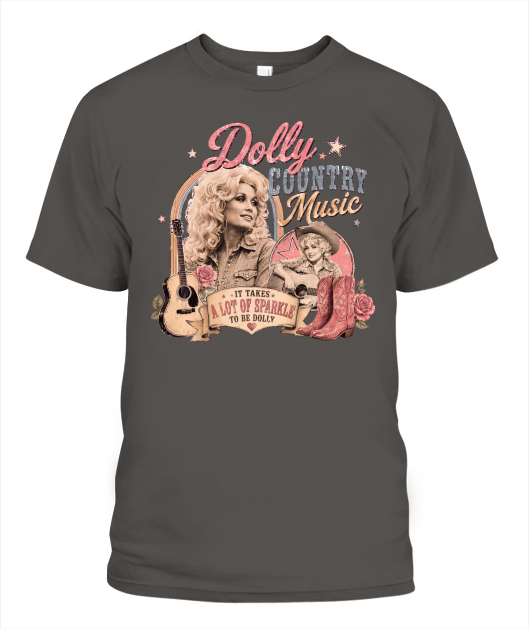 Country Music Dolly Shirt Unisex T-Shirt Pepper