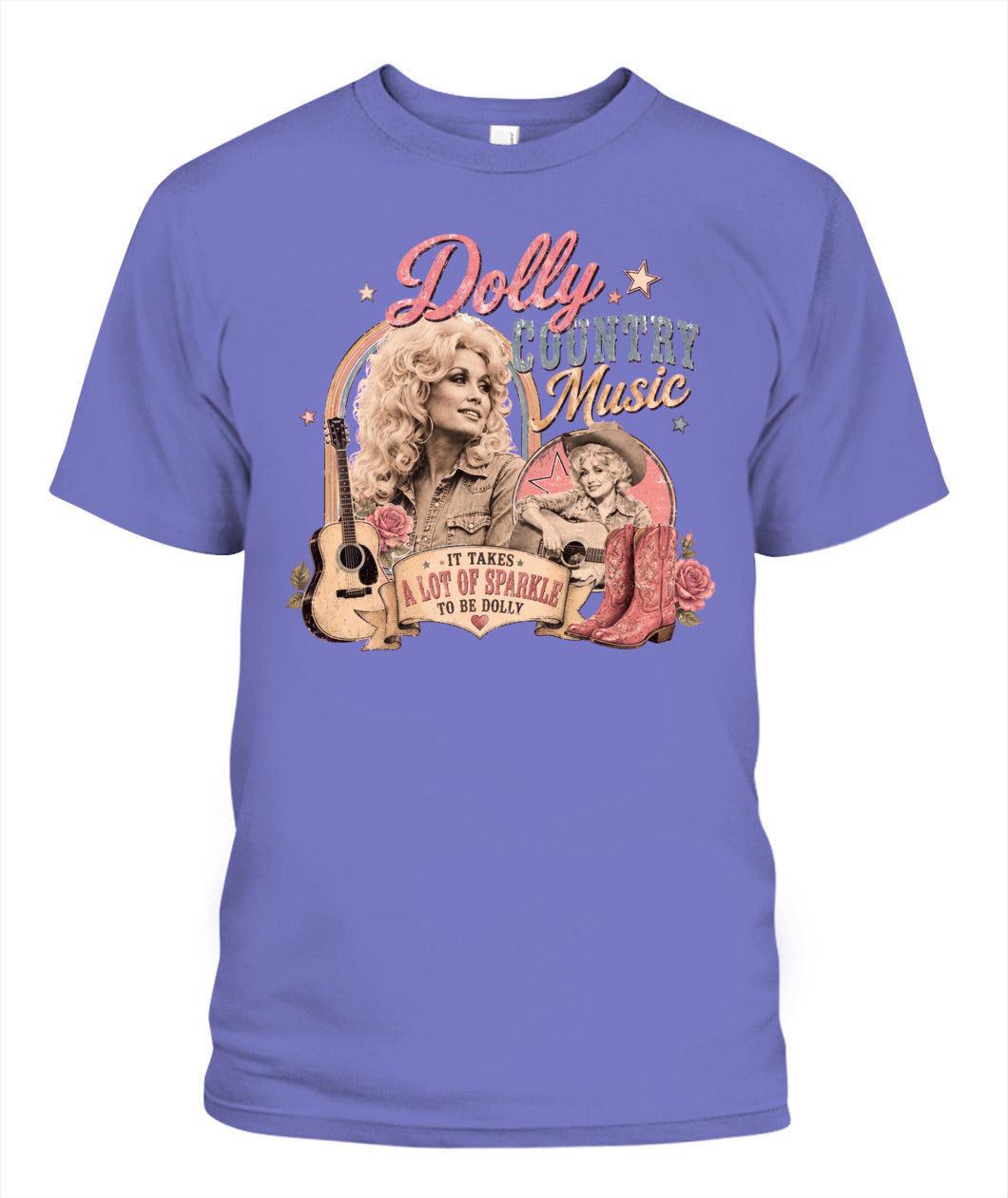 Country Music Dolly Shirt Unisex T-Shirt Violet