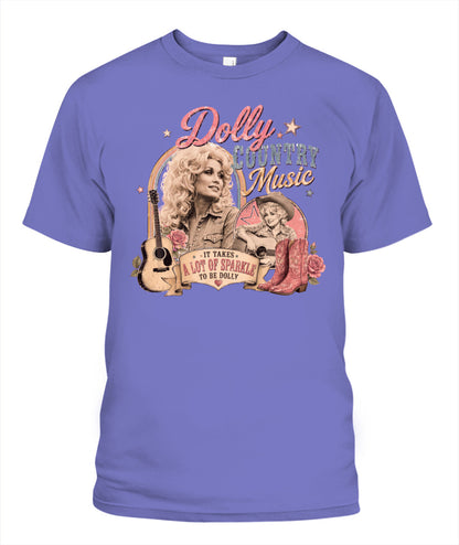 Country Music Dolly Shirt Unisex T-Shirt Violet