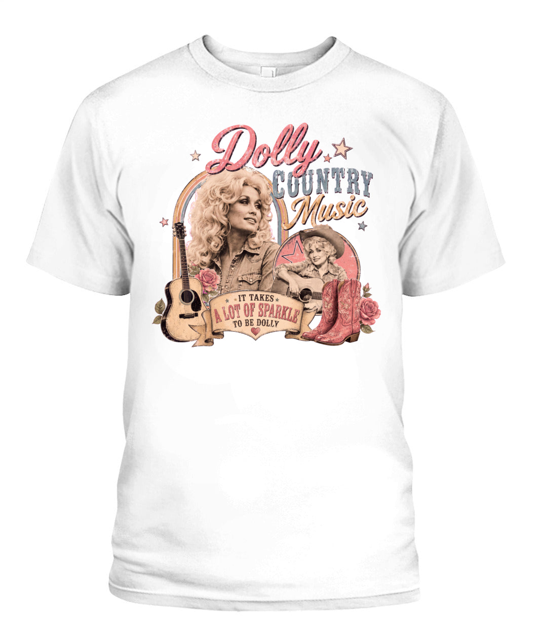 Country Music Dolly Shirt Unisex T-Shirt White
