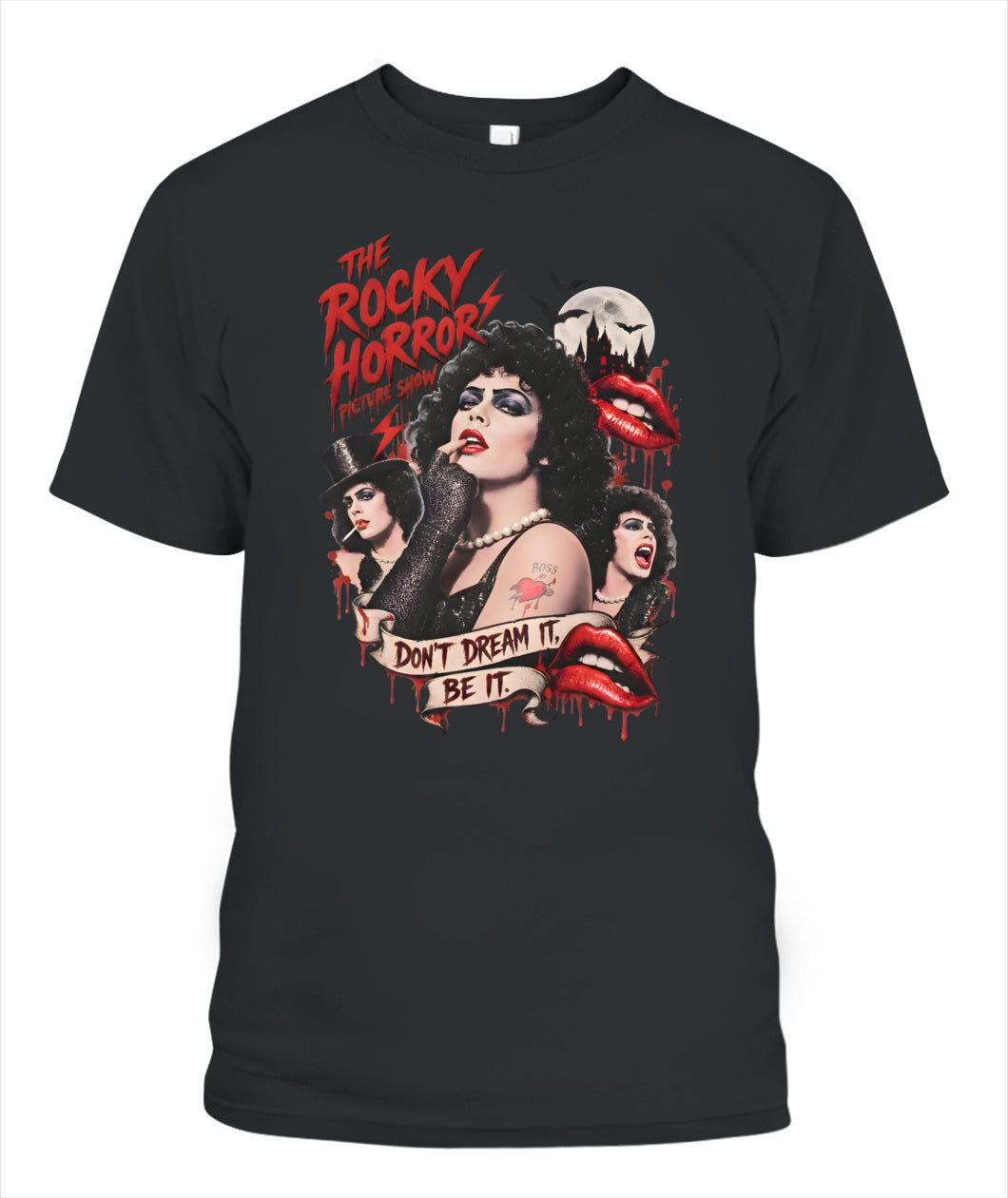 Tim Curry The Rocky Horror Shirt Unisex T-Shirt Black
