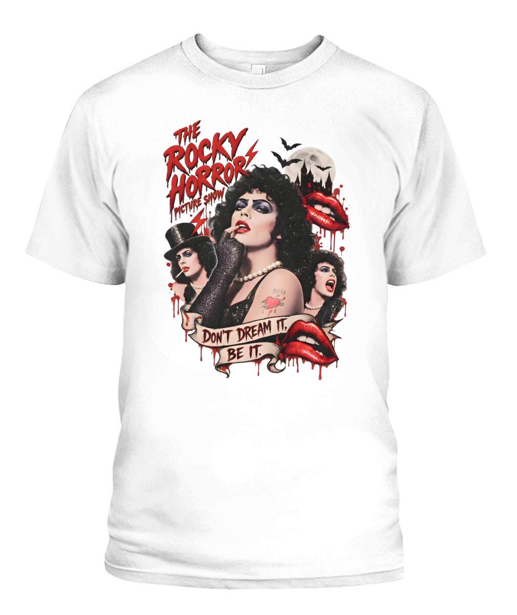 Tim Curry The Rocky Horror Shirt Unisex T-Shirt White