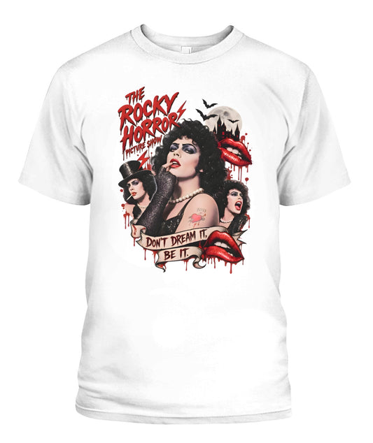 Tim Curry The Rocky Horror Shirt Unisex T-Shirt White