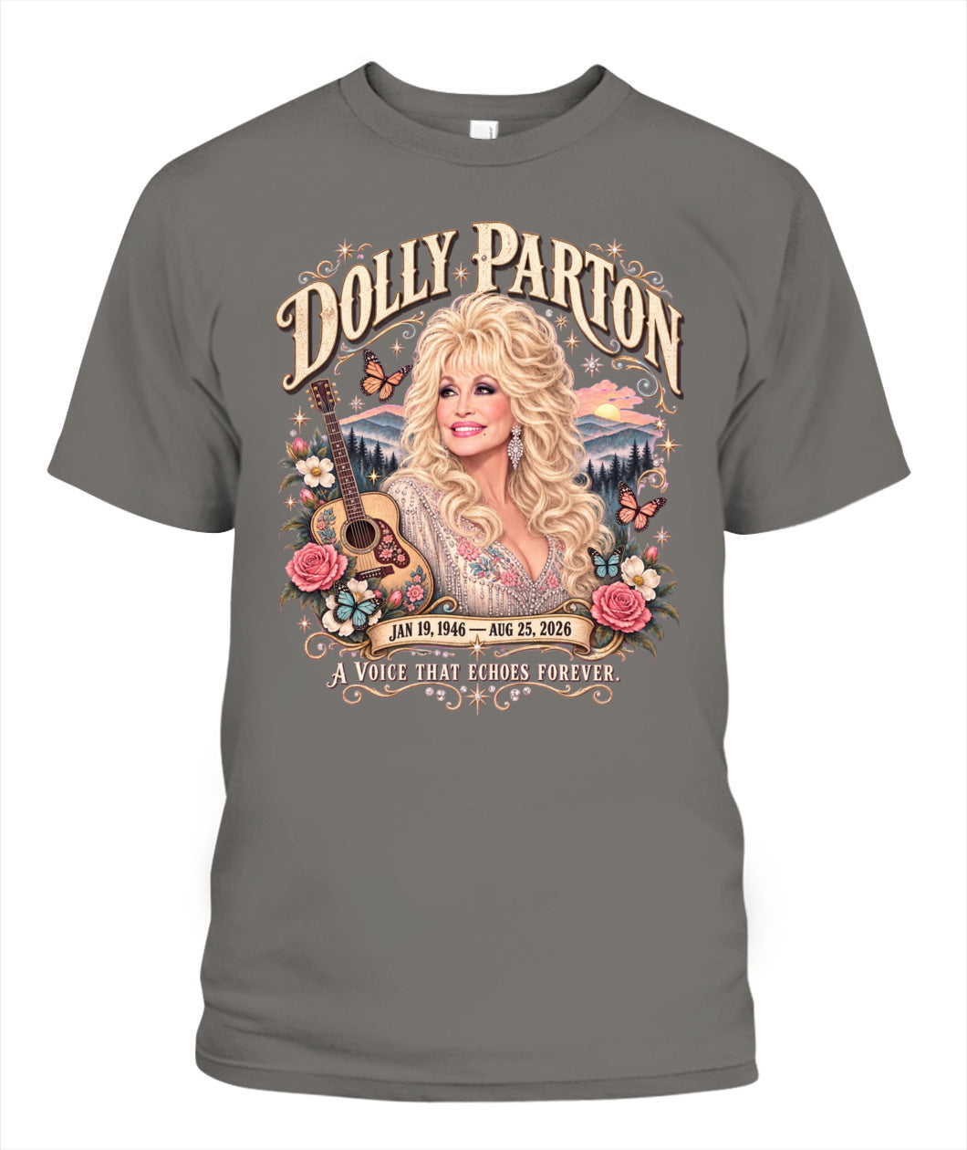 Dolly - Echoes Forever Shirt Unisex T-Shirt Grey