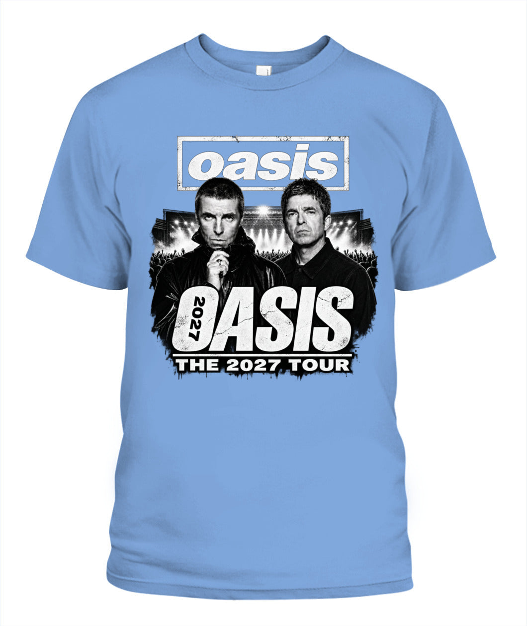 Oasis Band 2027 Tour Shirt Unisex T-Shirt Carolina Blue