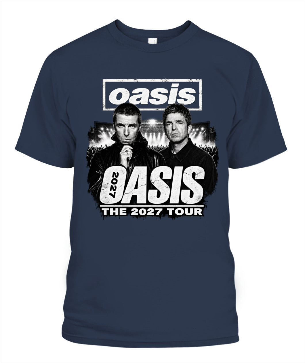 Oasis Band 2027 Tour Shirt Unisex T-Shirt Navy