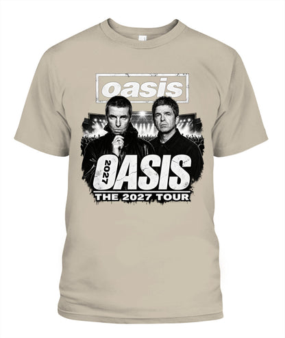 Oasis Band 2027 Tour Shirt Unisex T-Shirt Sand