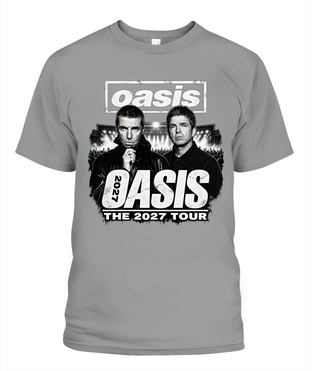 Oasis Band 2027 Tour Shirt Unisex T-Shirt Sport Grey
