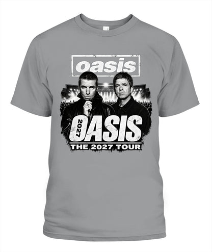 Oasis Band 2027 Tour Shirt Unisex T-Shirt Sport Grey