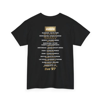 Oasis Live 27 Tour Dates Shirt T-Shirt