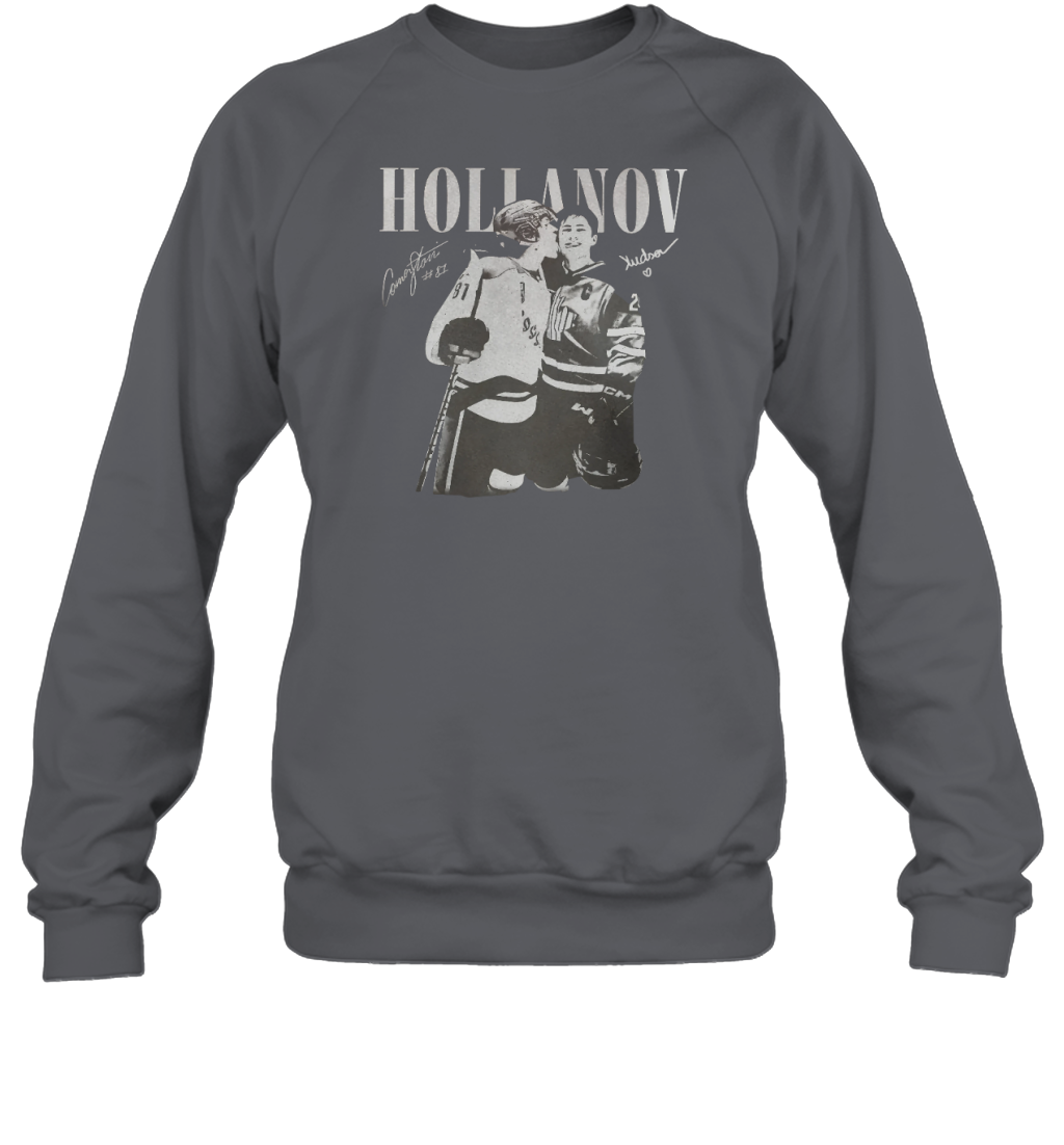 WarningPrint Hollanov Signature Sweatshirt Charcoal Apparel